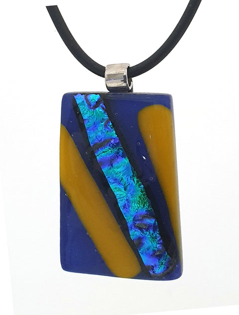 Dichroic Glass Jewelry. Australian handmade dichroic jewellery pendant