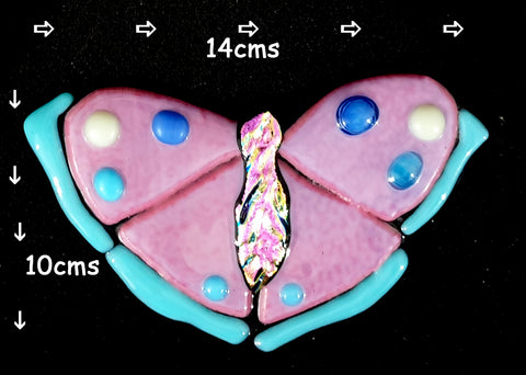 Butterfly Glass Fusion for Mosaic Art - Scroll for details